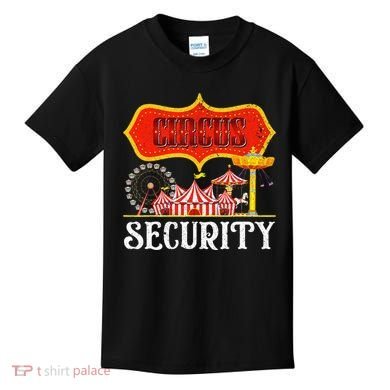 Circus Security Carnival Costume Carny Event Staff Circus Kids T-Shirt