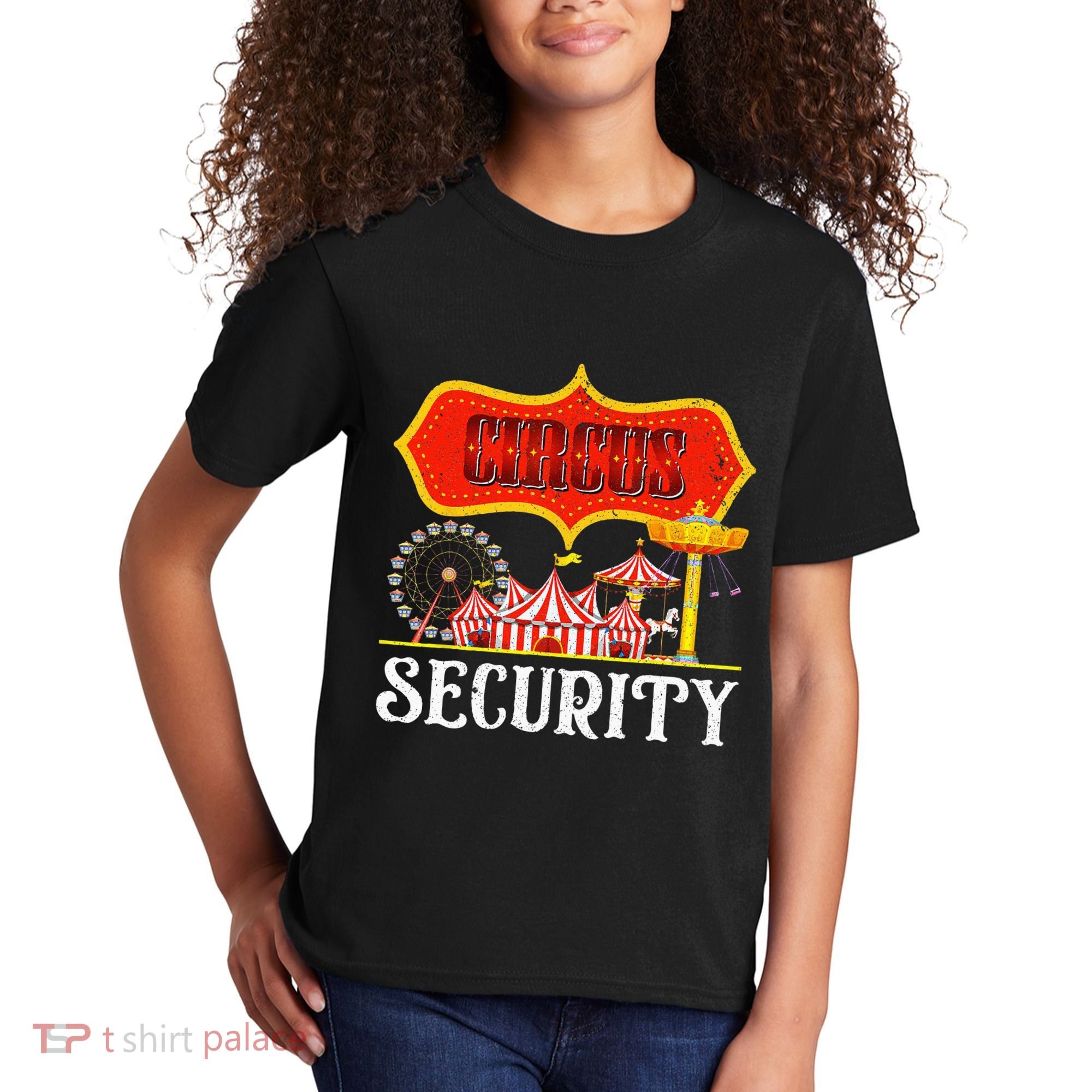 Circus Security Carnival Costume Carny Event Staff Circus Kids T-Shirt