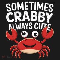 Crab Sometimes Crabby Always Cute Funny Sea Life Gift Women's Hoodie thumb 2