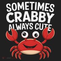 Crab Sometimes Crabby Always Cute Funny Sea Life Gift Hat thumb 2