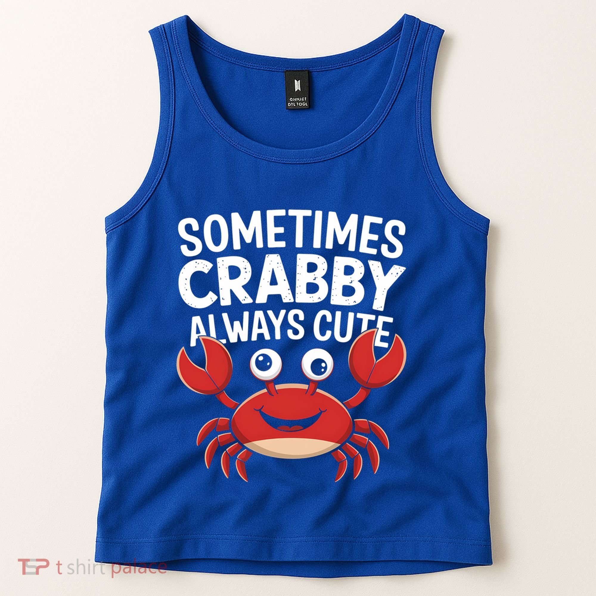 Crab Sometimes Crabby Always Cute Funny Sea Life Gift Tank Top
