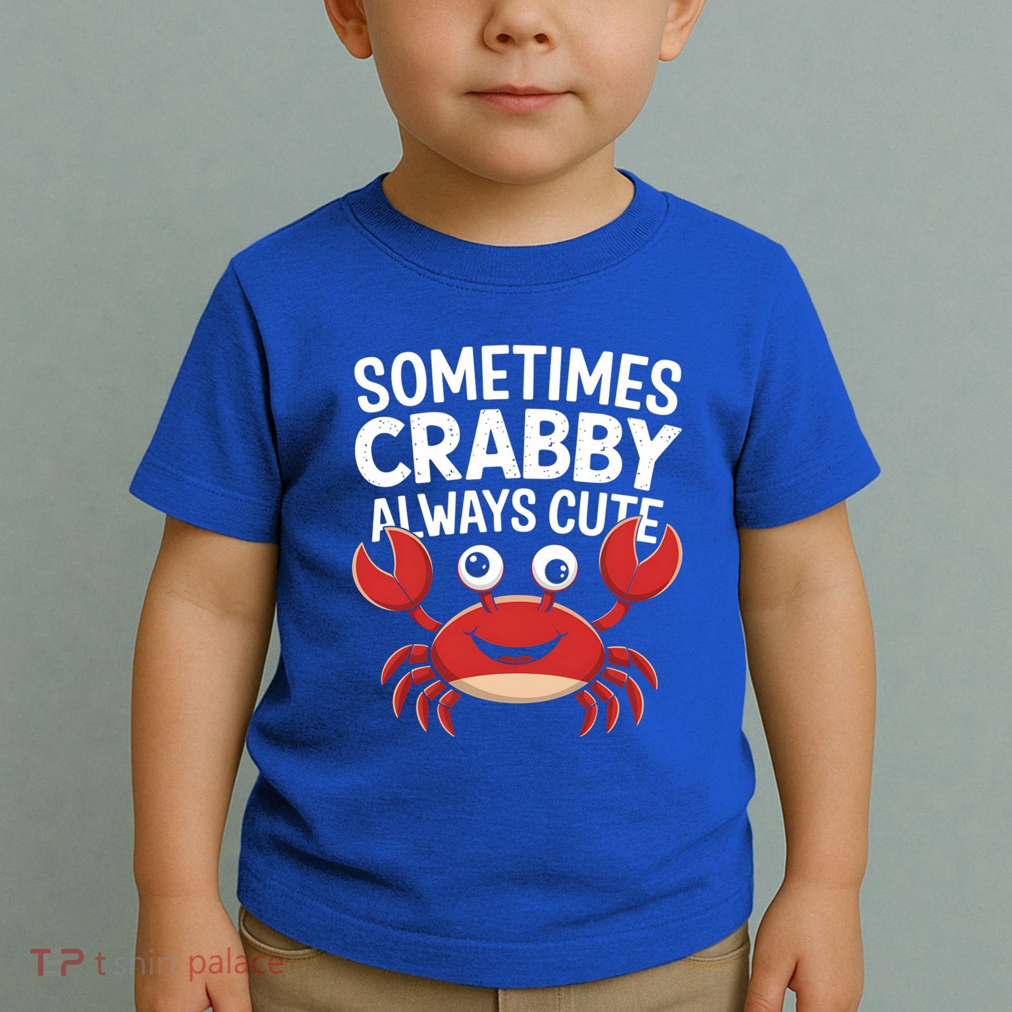 Crab Sometimes Crabby Always Cute Funny Sea Life Gift Toddler T-Shirt
