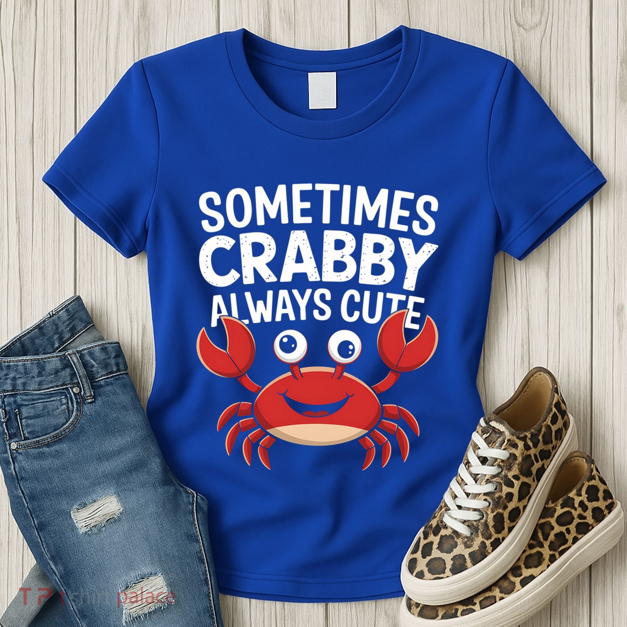 Crab Sometimes Crabby Always Cute Funny Sea Life Gift Women's T-Shirt