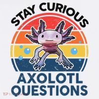 Cute Stay Curious Axolotl Questions Axolotl  Long Sleeve Shirt thumb 2