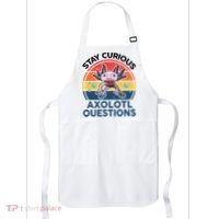 Cute Stay Curious Axolotl Questions Axolotl  Apron thumb 0