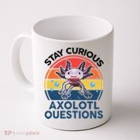 Cute Stay Curious Axolotl Questions Axolotl  Coffee Mug thumb 0