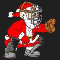 Christmas Santa Claus Baseball Catcher Tumbler thumb 3