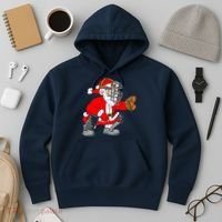 Christmas Santa Claus Baseball Catcher Hoodie thumb 3