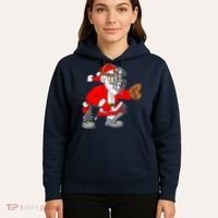 Christmas Santa Claus Baseball Catcher Hoodie thumb 5