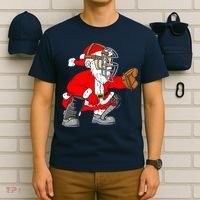 Christmas Santa Claus Baseball Catcher T-Shirt thumb 6