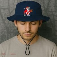 Christmas Santa Claus Baseball Catcher Bucket Hat thumb 2
