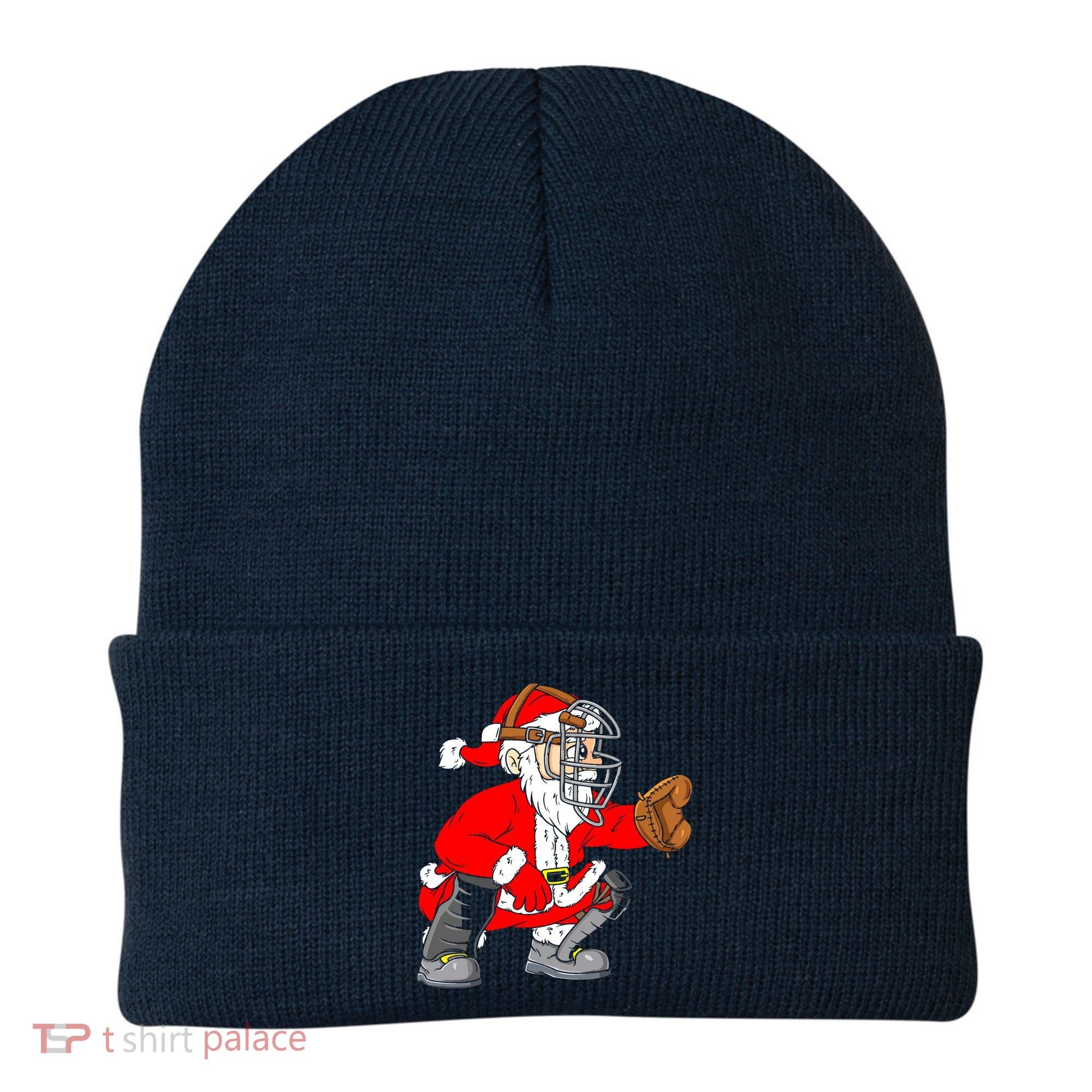 Christmas Santa Claus Baseball Catcher Beanie