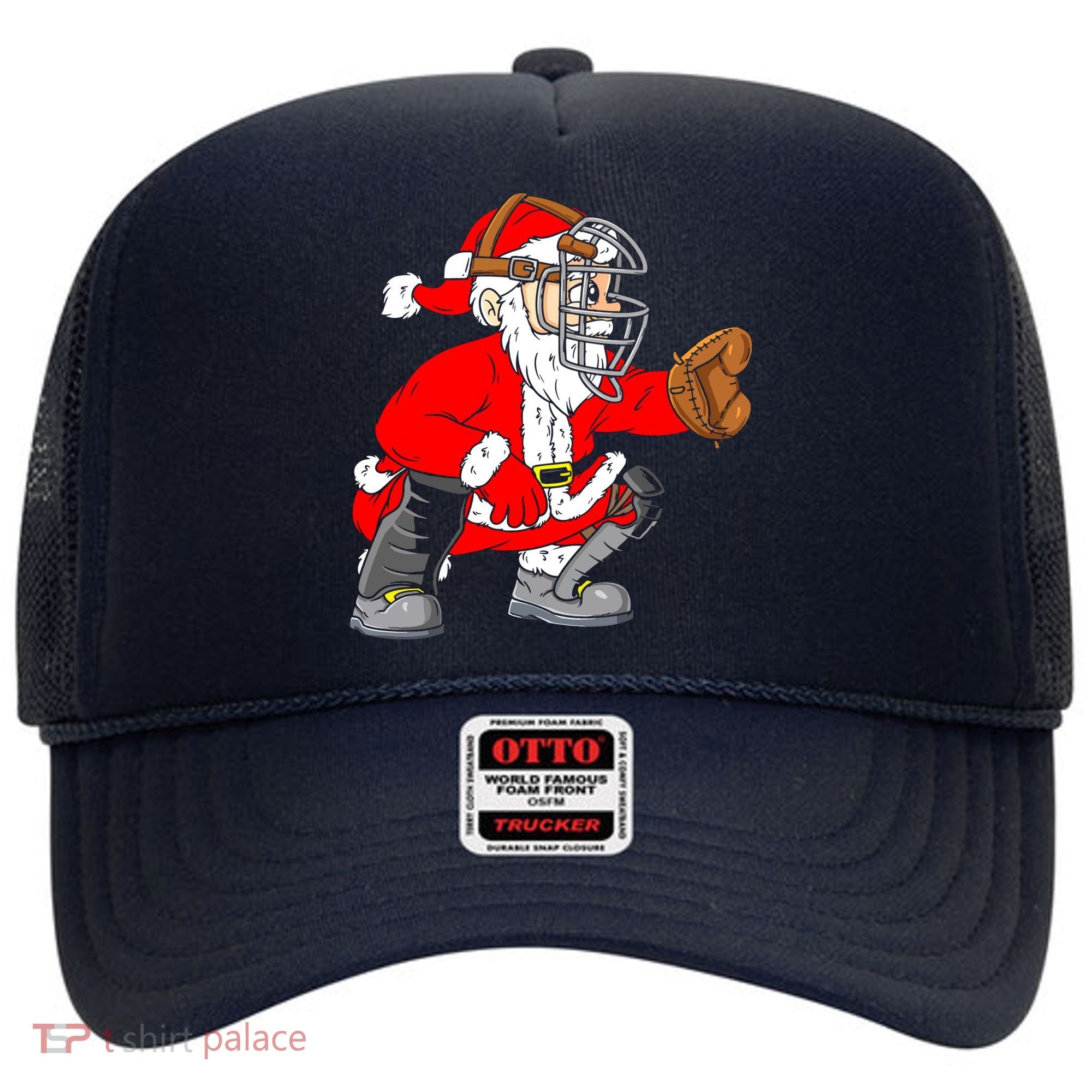 Christmas Santa Claus Baseball Catcher Hat