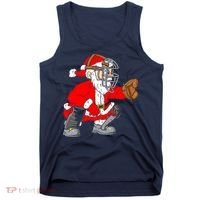 Christmas Santa Claus Baseball Catcher Tank Top thumb 0
