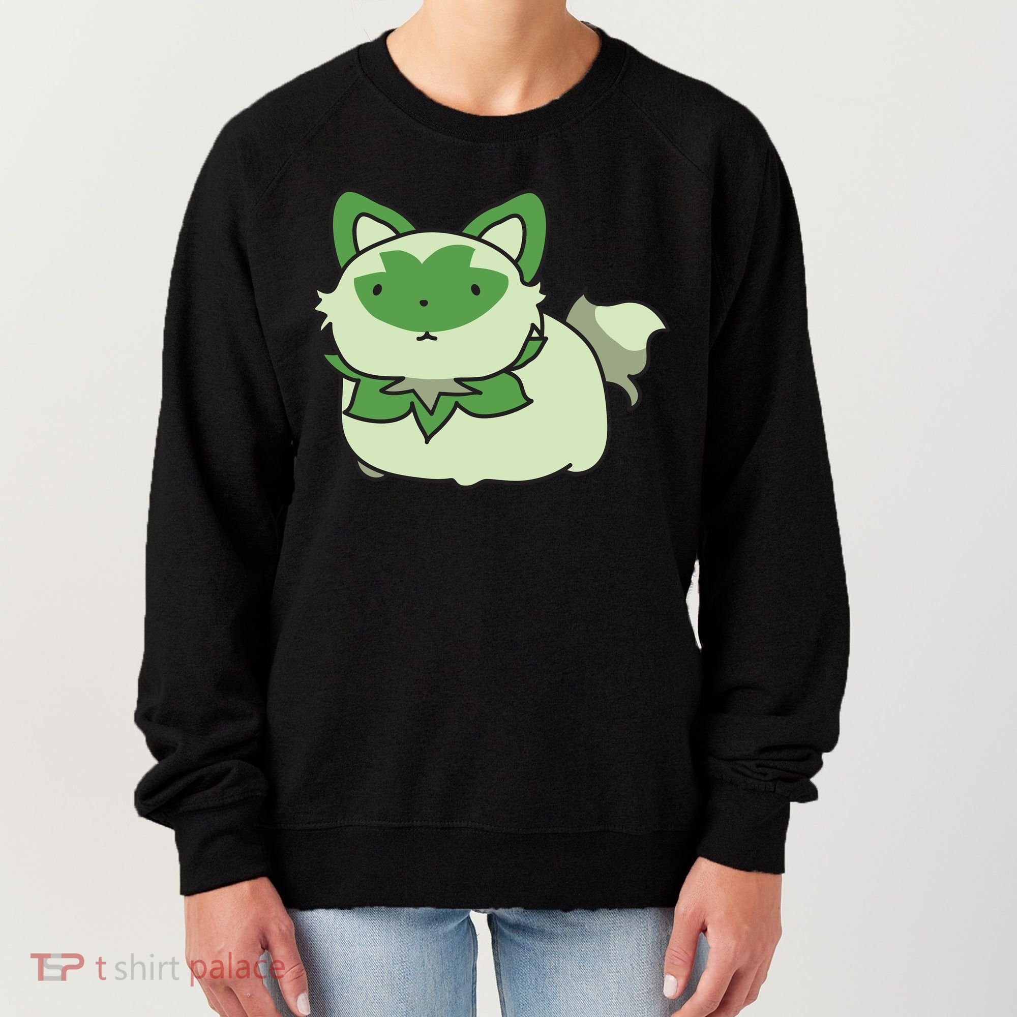 Chubby Sprigatito Chibi Kitty Women's Sweatshirt