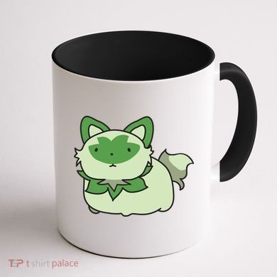 Chubby Sprigatito Chibi Kitty Coffee Mug back