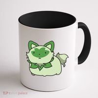 Chubby Sprigatito Chibi Kitty Coffee Mug thumb 1