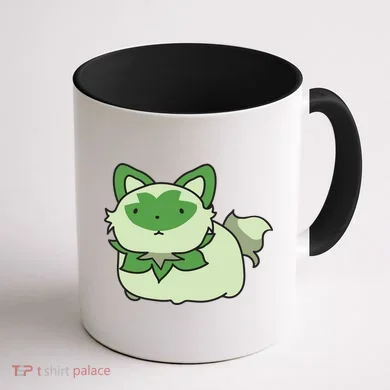 Chubby Sprigatito Chibi Kitty Coffee Mug back
