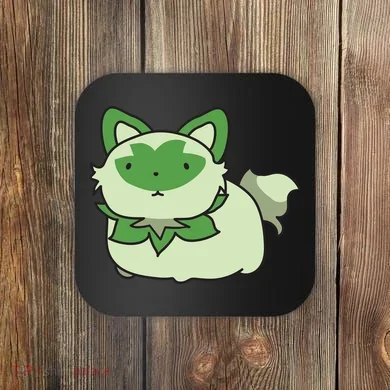 Chubby Sprigatito Chibi Kitty Coaster