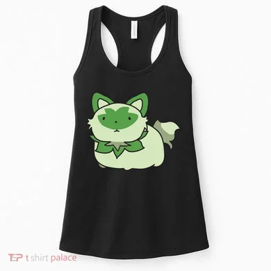 Chubby Sprigatito Chibi Kitty Women's Tank Top