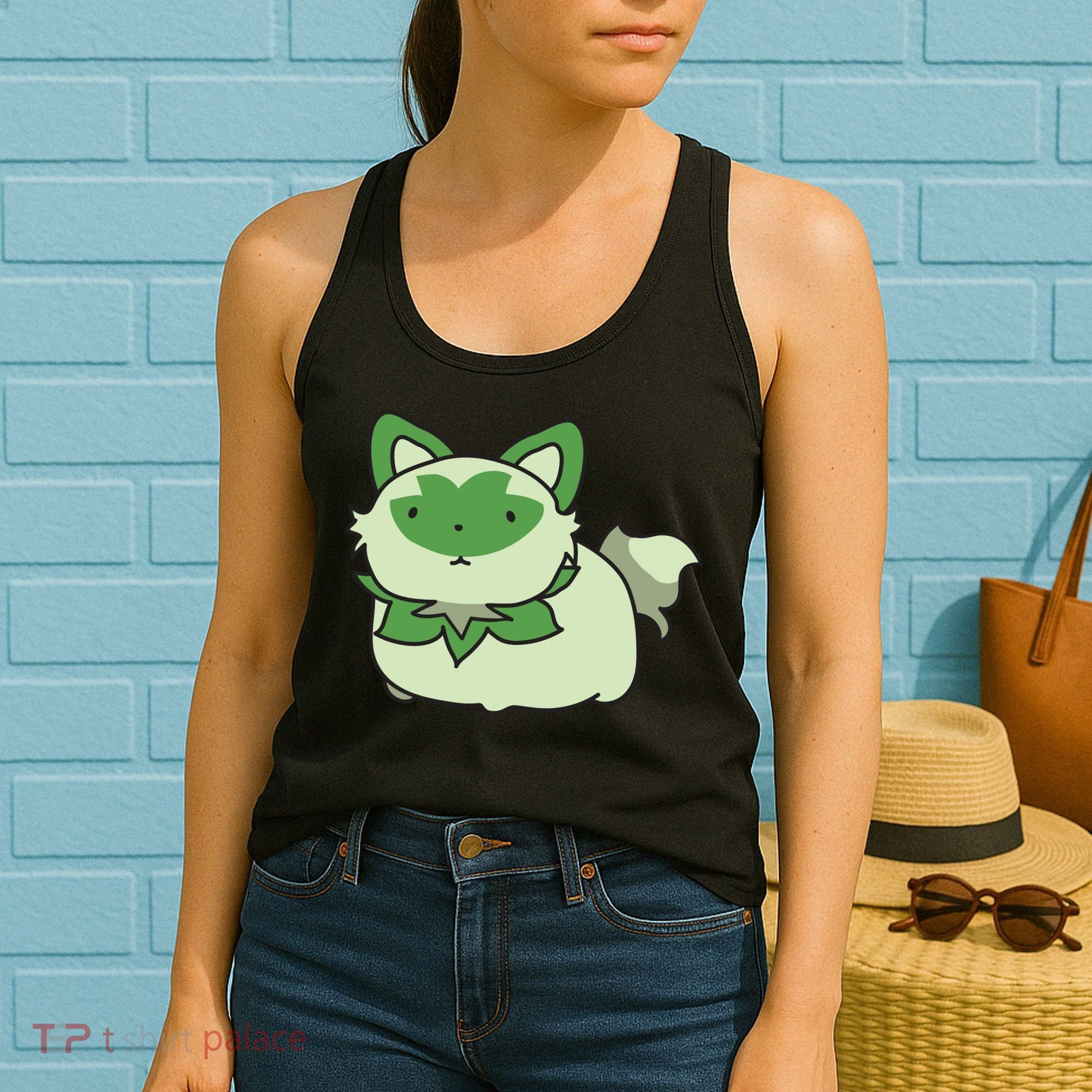 Chubby Sprigatito Chibi Kitty Women's Tank Top