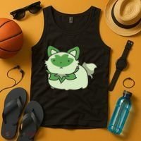Chubby Sprigatito Chibi Kitty Tank Top thumb 4