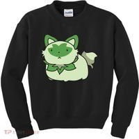 Chubby Sprigatito Chibi Kitty Kids Sweatshirt thumb 0