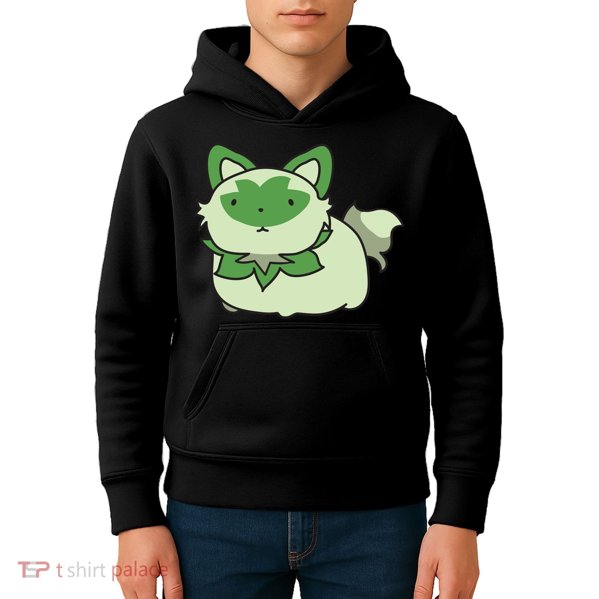 Chubby Sprigatito Chibi Kitty Kids Hoodie