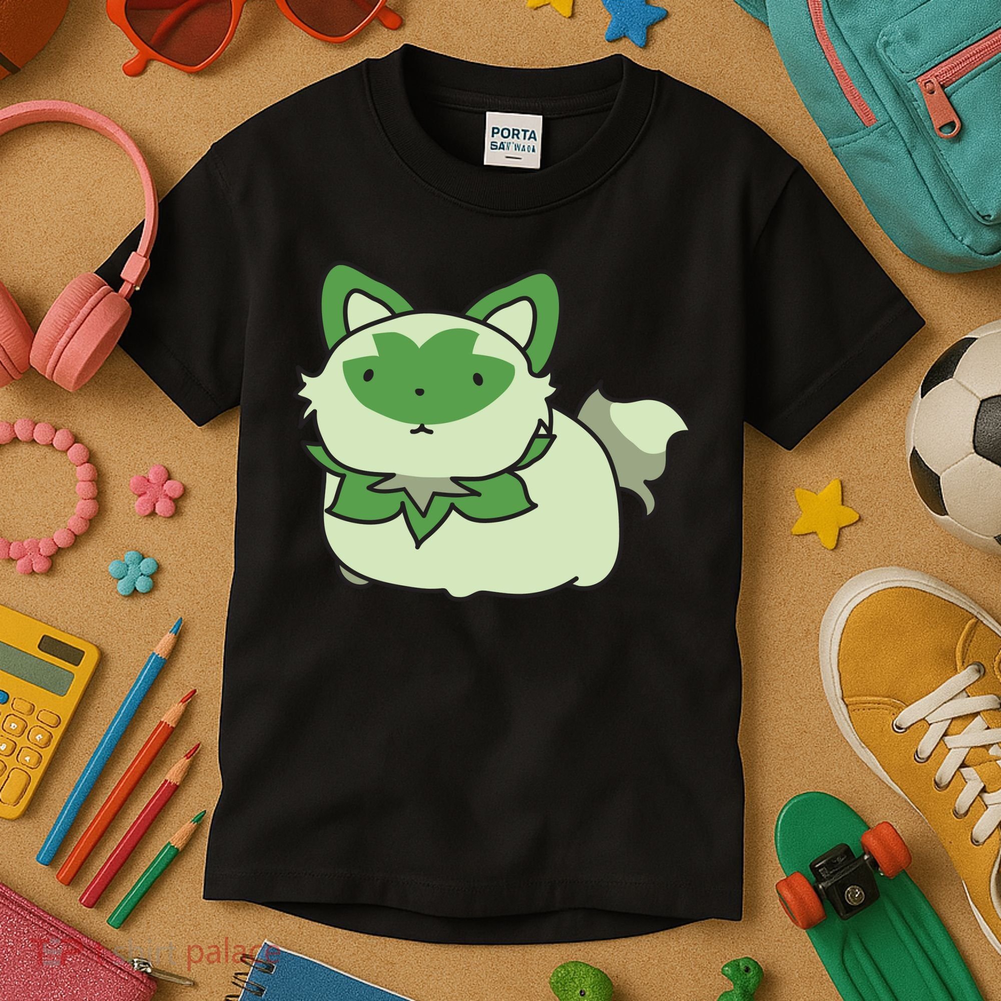 Chubby Sprigatito Chibi Kitty Kids T-Shirt