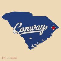 Conway South Carolina Sc Map Tote Bag thumb 4