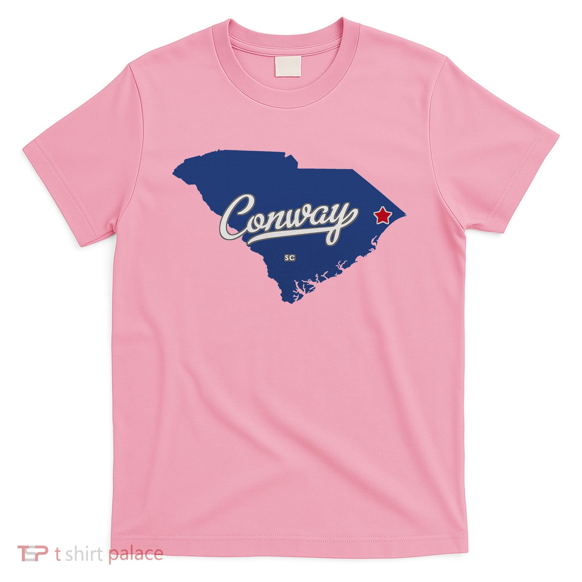 Conway South Carolina Sc Map T-Shirt