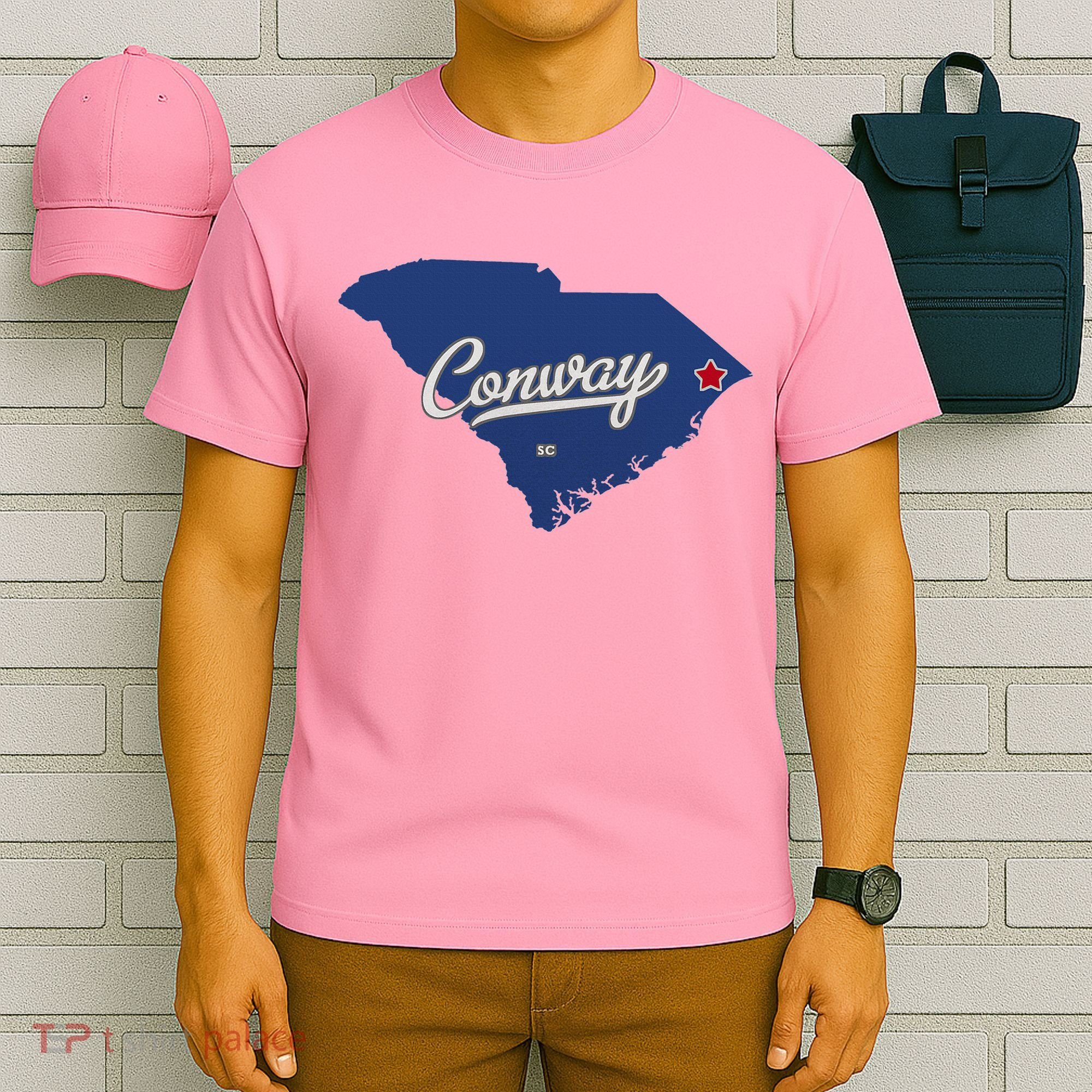 Conway South Carolina Sc Map T-Shirt
