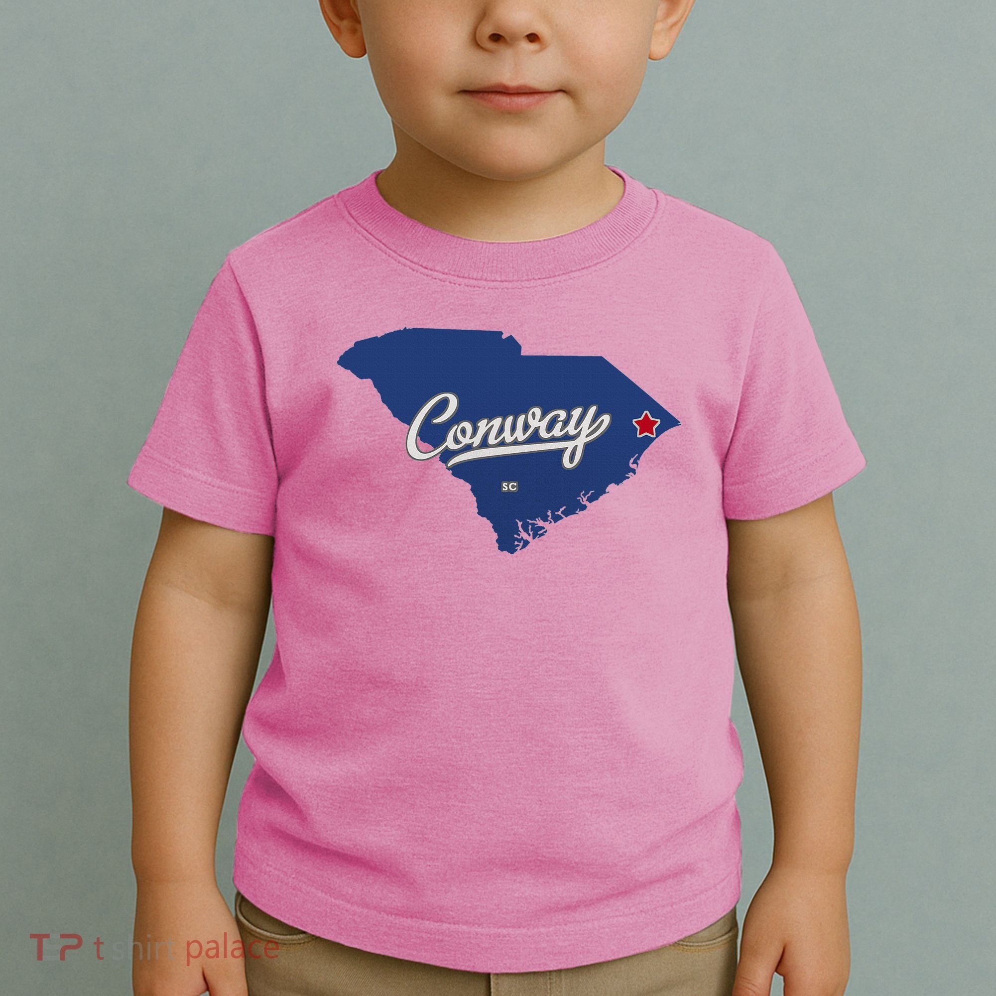 Conway South Carolina Sc Map Toddler T-Shirt