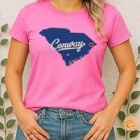 Conway South Carolina Sc Map Women's T-Shirt thumb 2