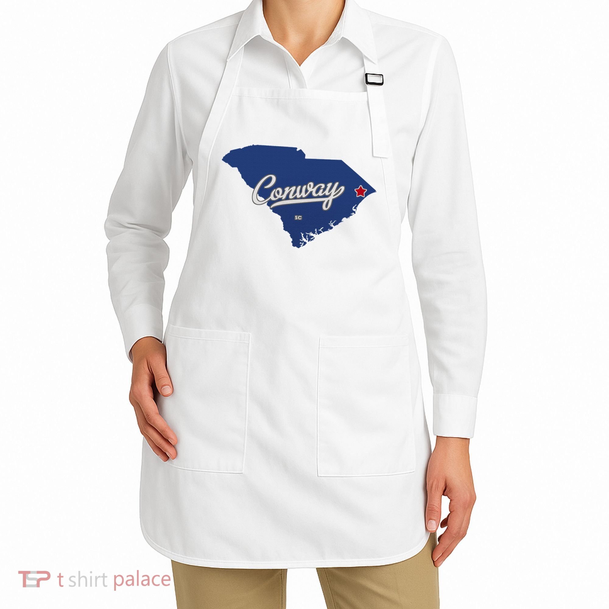 Conway South Carolina Sc Map Apron
