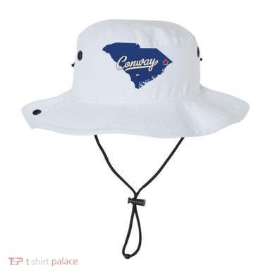 Conway South Carolina Sc Map Bucket Hat