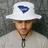 Conway South Carolina Sc Map Bucket Hat thumb 2