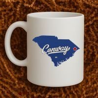 Conway South Carolina Sc Map Coffee Mug thumb 2