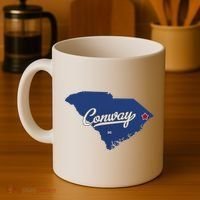 Conway South Carolina Sc Map Coffee Mug thumb 4
