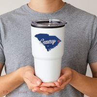 Conway South Carolina Sc Map Tumbler thumb 2