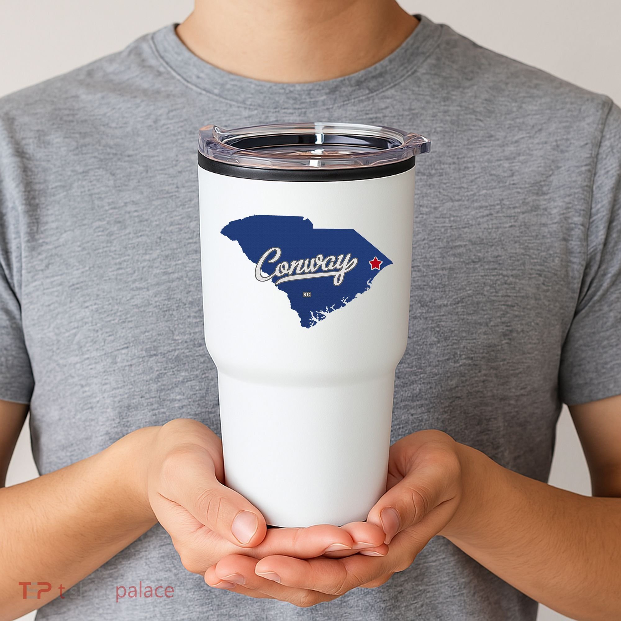 Conway South Carolina Sc Map Tumbler