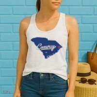 Conway South Carolina Sc Map Women's Tank Top thumb 2