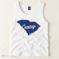 Conway South Carolina Sc Map Tank Top thumb 2