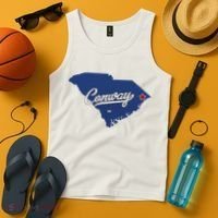Conway South Carolina Sc Map Tank Top thumb 4