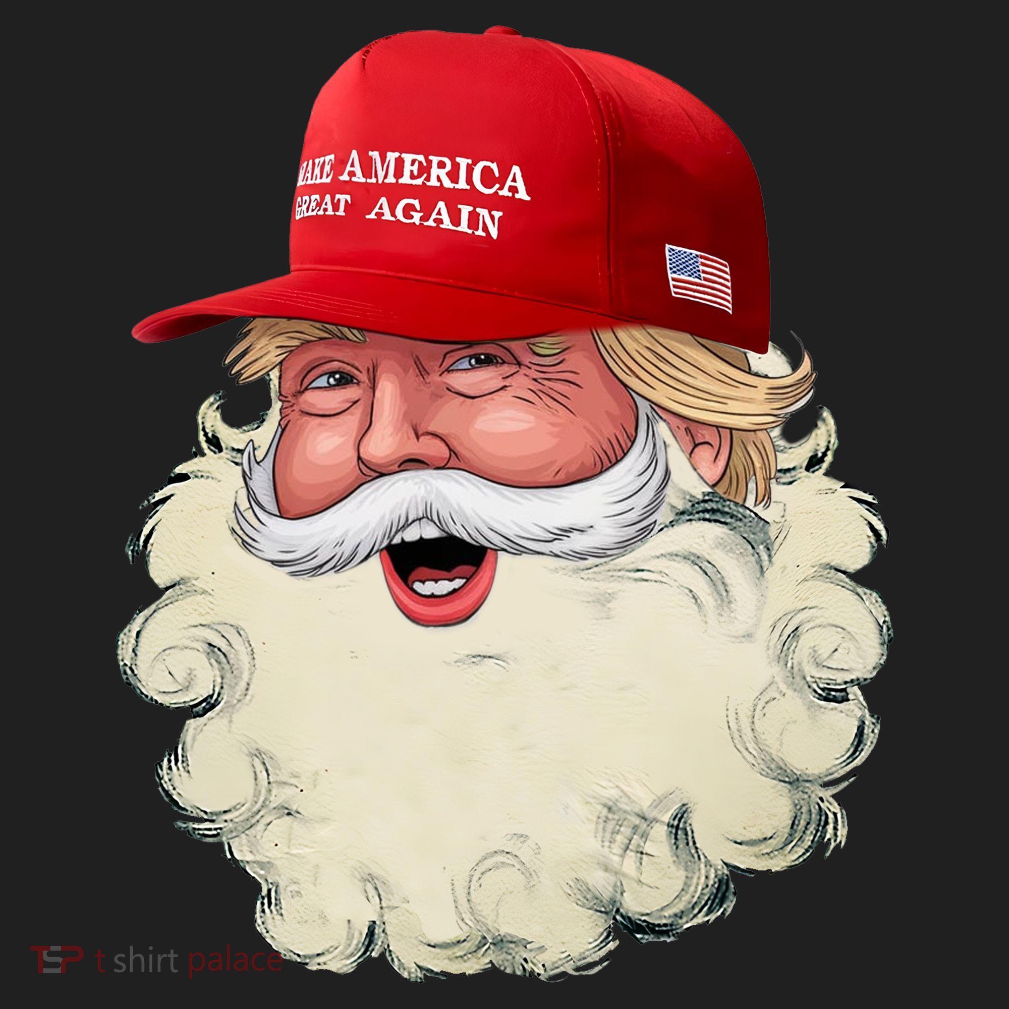 Christmas Santa Claus Donald Trump Make America Great Again Women's Sweatshirt