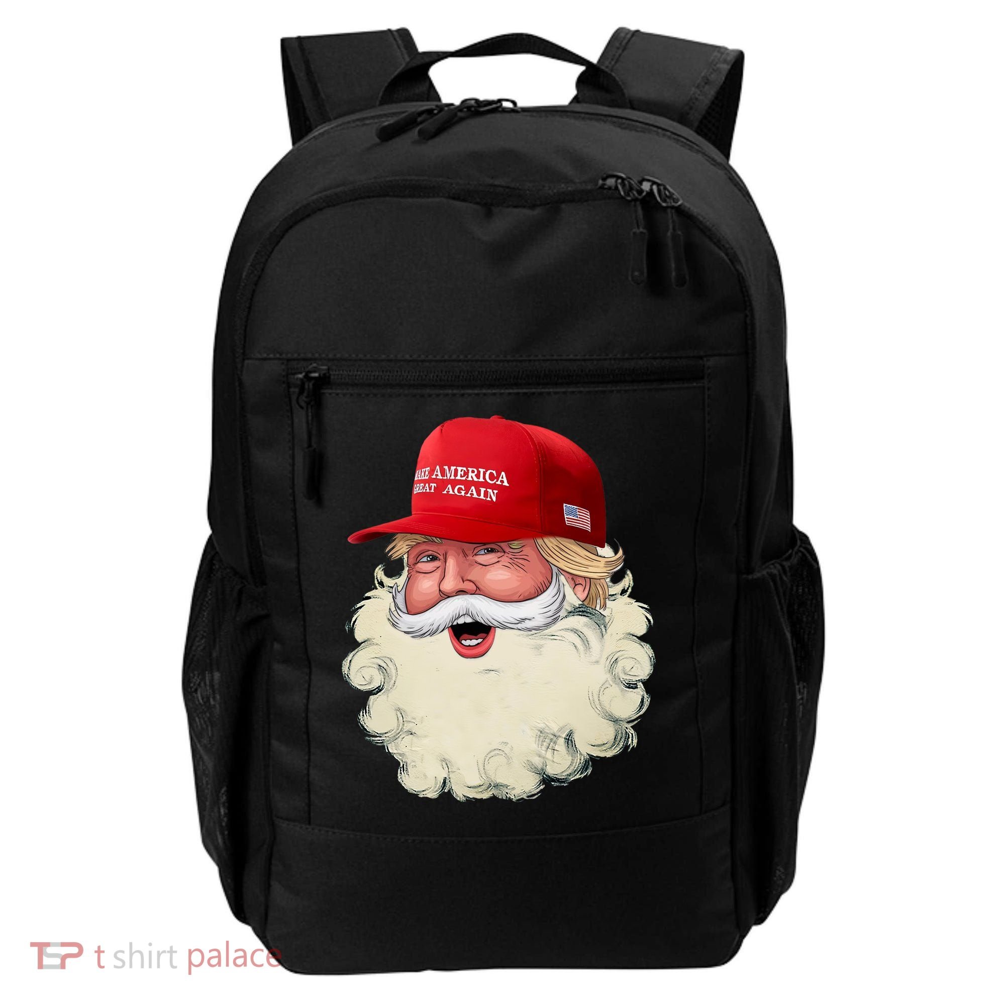 Christmas Santa Claus Donald Trump Make America Great Again Backpack