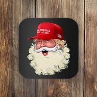 Christmas Santa Claus Donald Trump Make America Great Again Coaster thumb 0