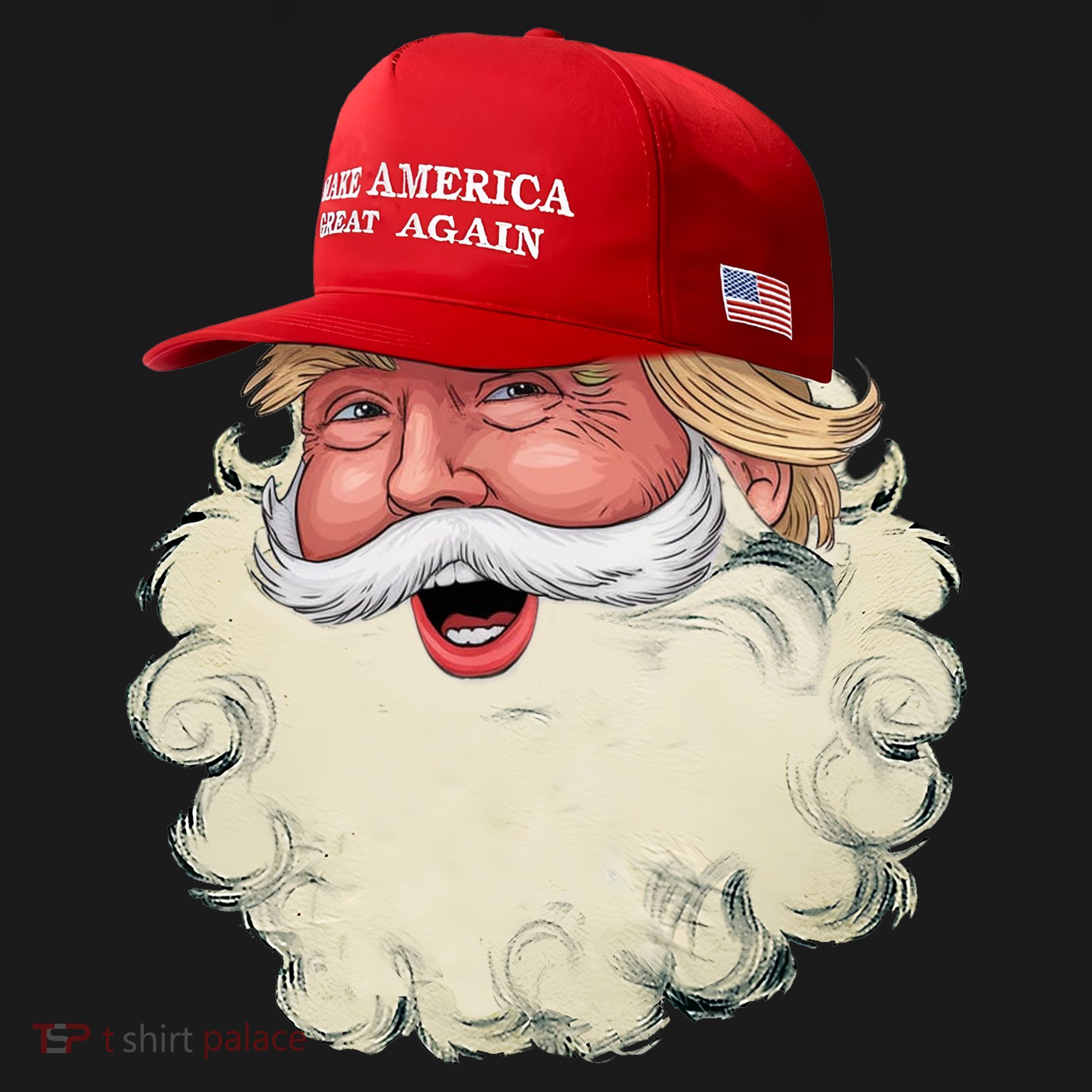 Christmas Santa Claus Donald Trump Make America Great Again Toddler Hoodie