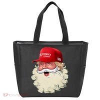 Christmas Santa Claus Donald Trump Make America Great Again Tote Bag thumb 0
