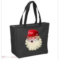 Christmas Santa Claus Donald Trump Make America Great Again Tote Bag thumb 2